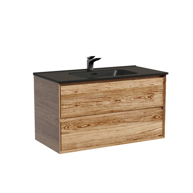 Мебель для ванной комнаты Sancos Marmi 2.0 90 дуб чарльстон, раковина CN7002MB