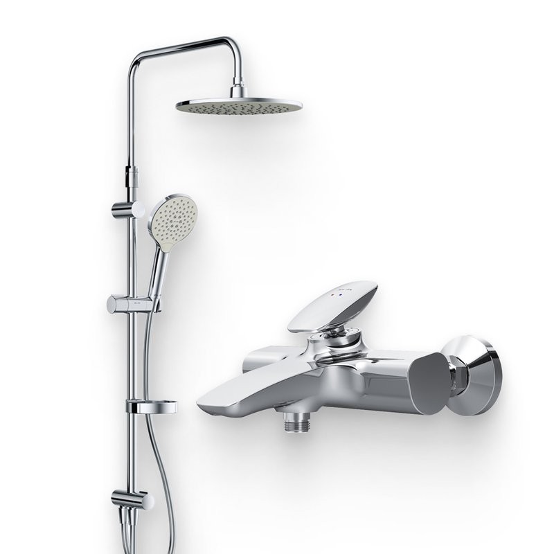 Душевой комплект Смеситель AM.PM Spirit V2.0 F70A10000 + Стойка Like F0780064