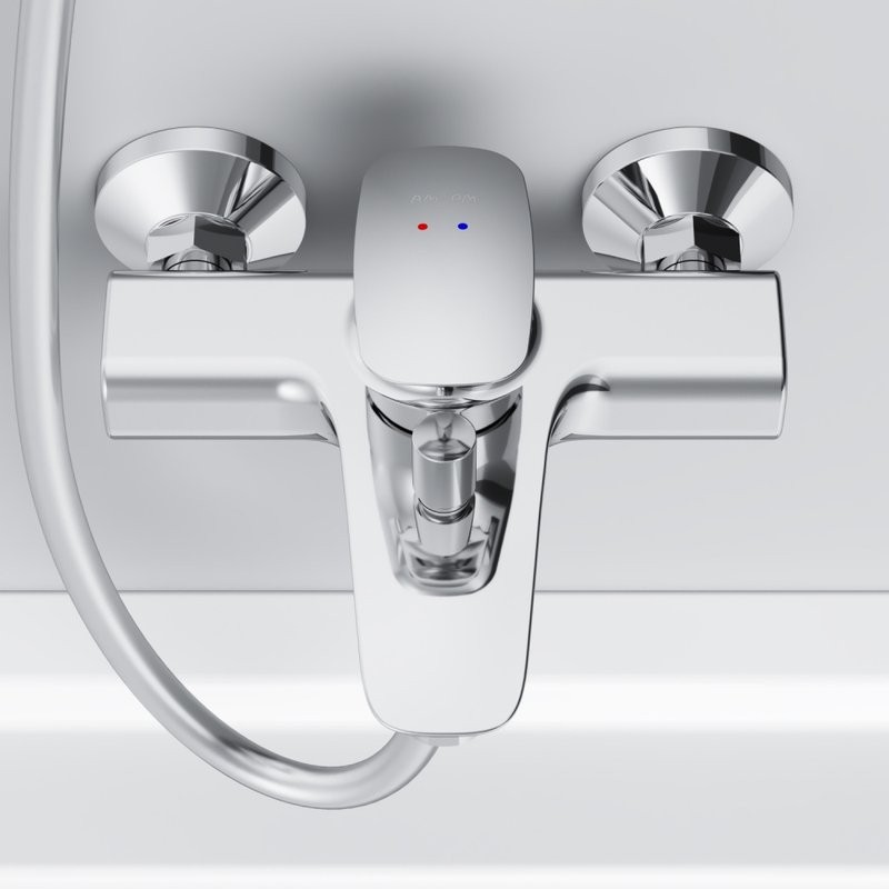 Душевой комплект Смеситель AM.PM Spirit V2.0 F70A10000 + Стойка Like F0780064