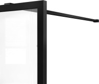 Душевая перегородка Vincea Walk-in HP Art VSW-1HC100CFB 100 см, профиль матовый черный, стекло прозрачное, рифленое