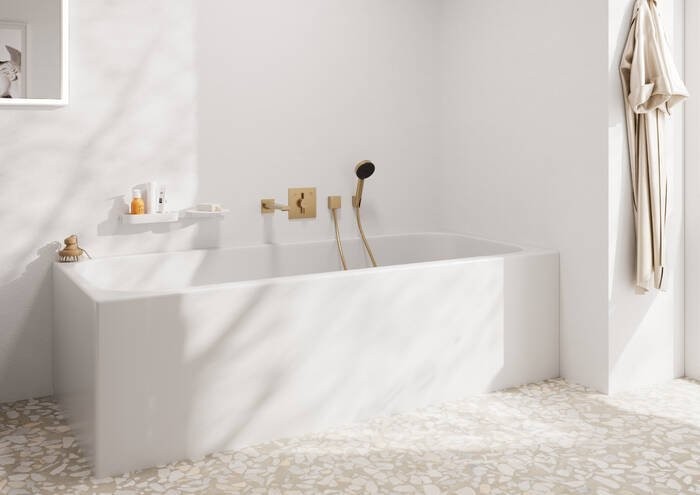 Настенный держатель Hansgrohe Porter S 28331140 матовая бронза