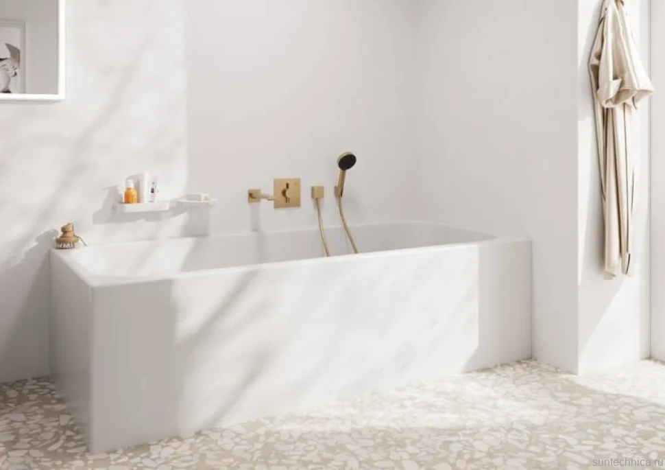 Настенный держатель Hansgrohe Porter S 28331140 матовая бронза