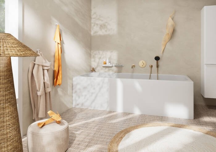 Настенный держатель Hansgrohe Porter S 28331140 матовая бронза