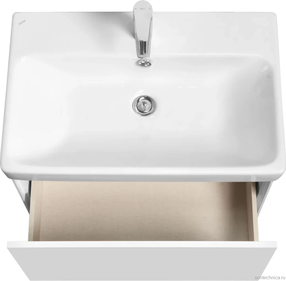 Тумба с раковиной AQUATON Асти 70 белая