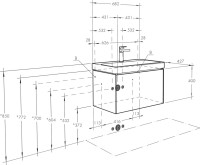 Тумба с раковиной AQUATON Асти 70 белая