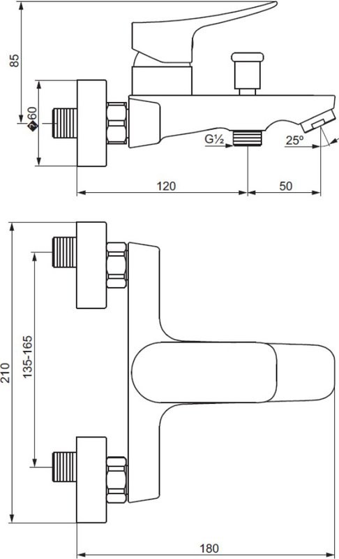 Душевой комплект Смеситель Damixa Galaxy DX7510003 + Стойка Eclipse 931000300