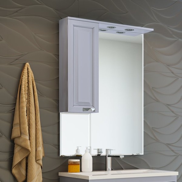 Зеркало Misty Терра L 70, серое