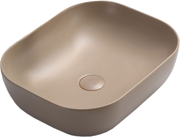 Накладная раковина Vincea VBS-101MC 51 матовый капучино