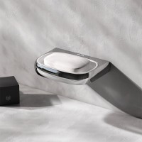 Мыльница AM.PM Sensation A3034200 настенная, керамическая, белая, хром Мыльница AM.PM Sensation A3034200 настенная, керамическая, белая, хром