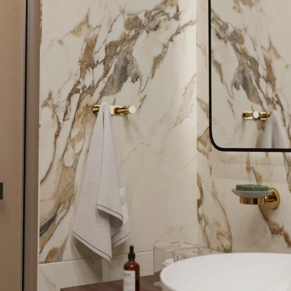 Крючок DEKOR BANYO Alina Gold A40 408 01 02 золото, на шурупах