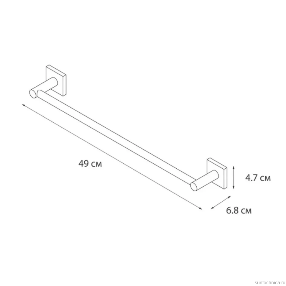 Полотенцедержатель Fixsen Lux Chrome 15001