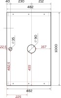 Тумба под раковину 1MarKa Grunge Loft 100 дуб намибия