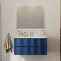 Тумба с раковиной Cezares Duet 100 sapfiro, раковина Cezares CZR-8073-100