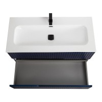 Тумба с раковиной Cezares Duet 100 sapfiro, раковина Cezares CZR-8073-100