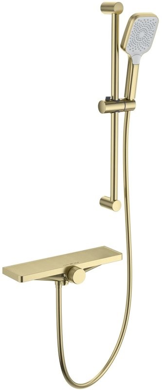 Термостатический смеситель Wonzon & Woghand WW-B2551-A-BG для ванны с душем, брашированное золото