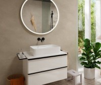 Смеситель для раковины Hansgrohe Tecturis S 73351670 С ВНУТРЕННЕЙ ЧАСТЬЮ матовый черный