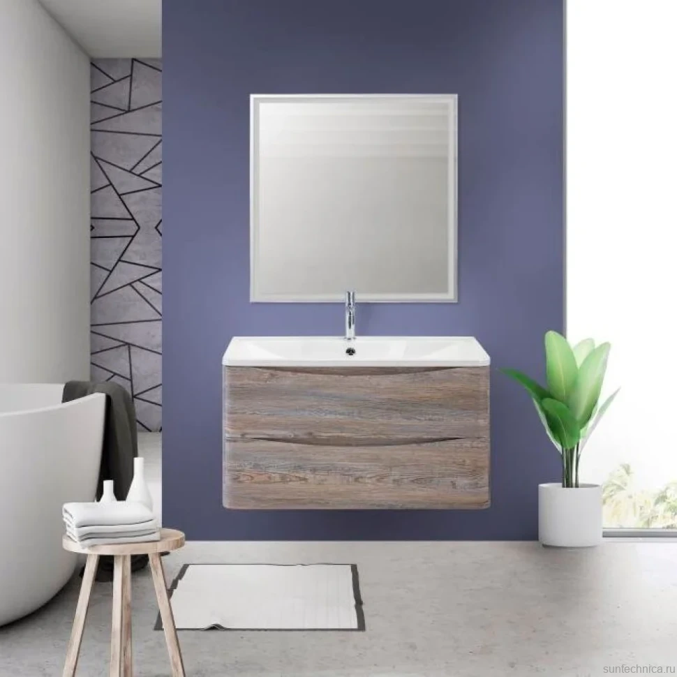 Мебель для ванной комнаты BelBagno Acqua 100 подвесная, pino scania