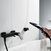 Смеситель для ванны с душем Shevanik S4102H черный