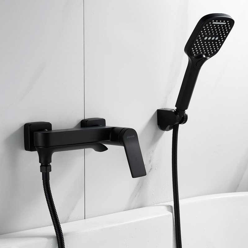 Смеситель для ванны с душем Shevanik S4102H черный