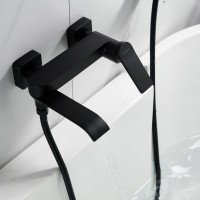 Смеситель для ванны с душем Shevanik S4102H черный