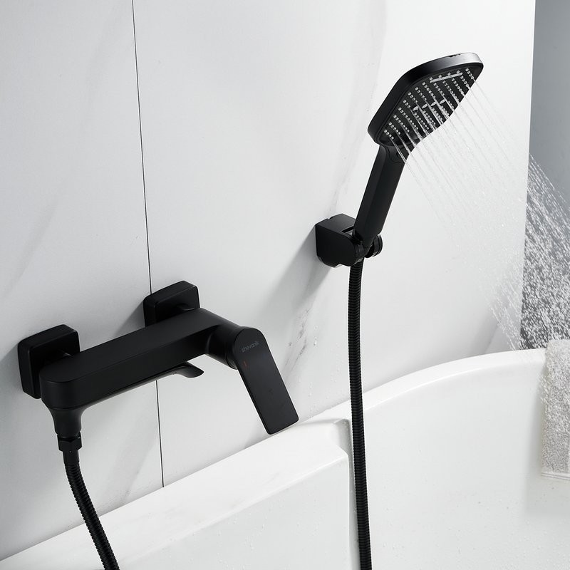 Смеситель для ванны с душем Shevanik S4102H черный