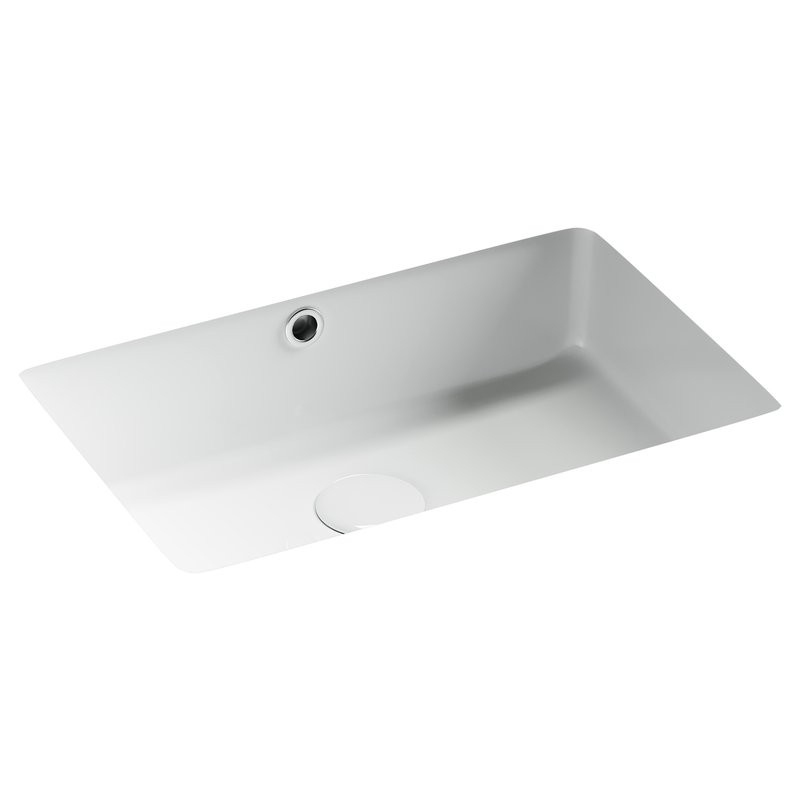 Раковина встраиваемая снизу Ceramicanova Era CN15003 46 глянцевая белая, прямоугольная