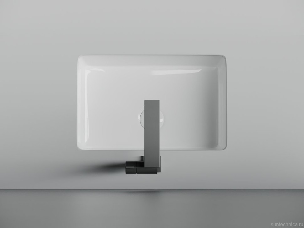 Раковина встраиваемая снизу Ceramicanova Era CN15003 46 глянцевая белая, прямоугольная