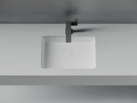 Раковина встраиваемая снизу Ceramicanova Era CN15003 46 глянцевая белая, прямоугольная