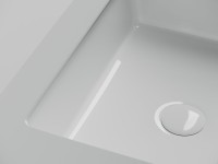 Раковина встраиваемая снизу Ceramicanova Era CN15003 46 глянцевая белая, прямоугольная