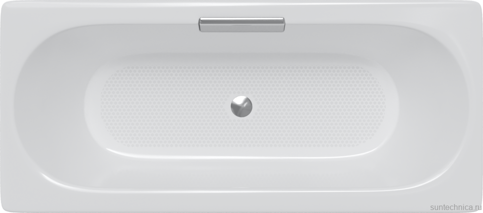 Чугунная ванна Jacob Delafon Volute E6D900-0 180x80 см, встраиваемая, белая, на ножках, со сливом-переливом