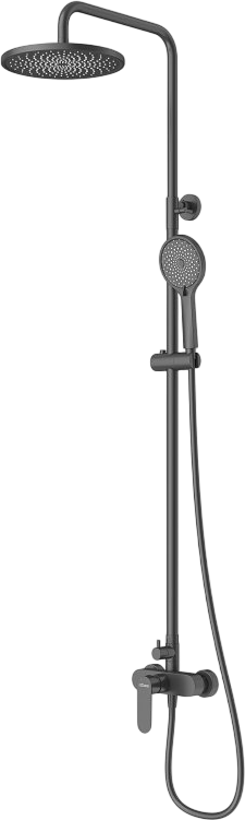 Душевая стойка Cezares Stylus STYLUS-CD-NOP со смесителем, матовый черный