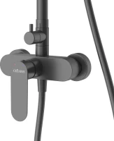 Душевая стойка Cezares Stylus STYLUS-CD-NOP со смесителем, матовый черный