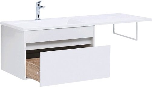 Тумба с раковиной Aquanet Токио 68 1 ящик L