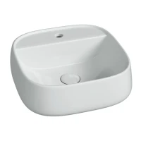 Раковина подвесная Ceramicanova Fonte с отверстием под смеситель, 420x425x145, белый, CN5052