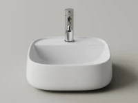 Раковина подвесная Ceramicanova Fonte с отверстием под смеситель, 420x425x145, белый, CN5052
