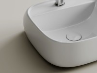 Раковина подвесная Ceramicanova Fonte с отверстием под смеситель, 420x425x145, белый, CN5052