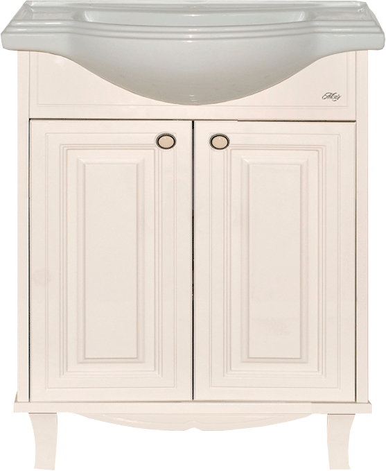 Тумба под раковину Misty Шармель 65 светло-бежевая эмаль