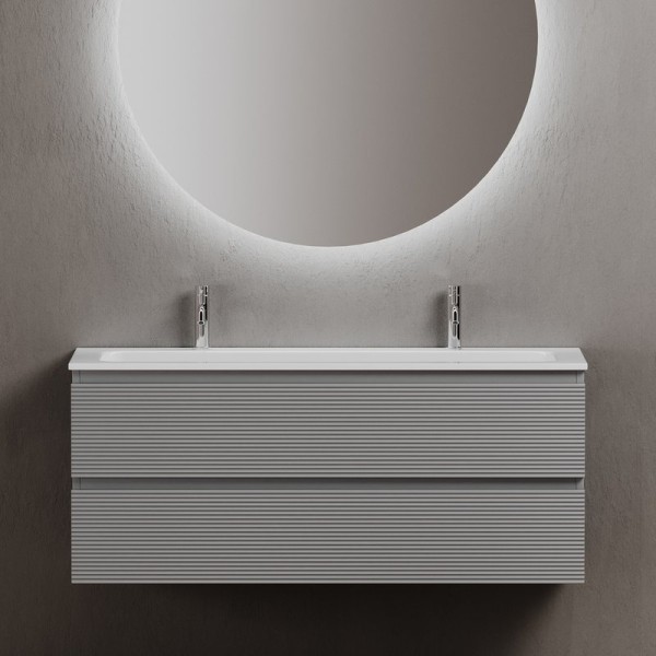 Тумба с раковиной Sancos Folk 120 на двоих, ergraut soft