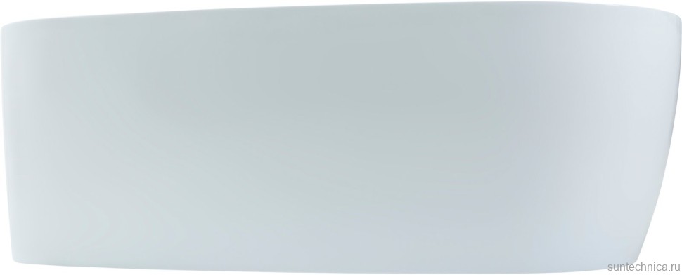Акриловая ванна Allen Brau Priority 2 170x80 см, пристенная, белая, овальная, на ножках, со сливом-переливом
