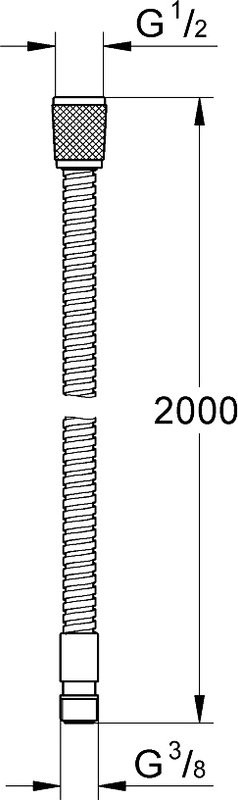 Душевой шланг Grohe 28158001 хром