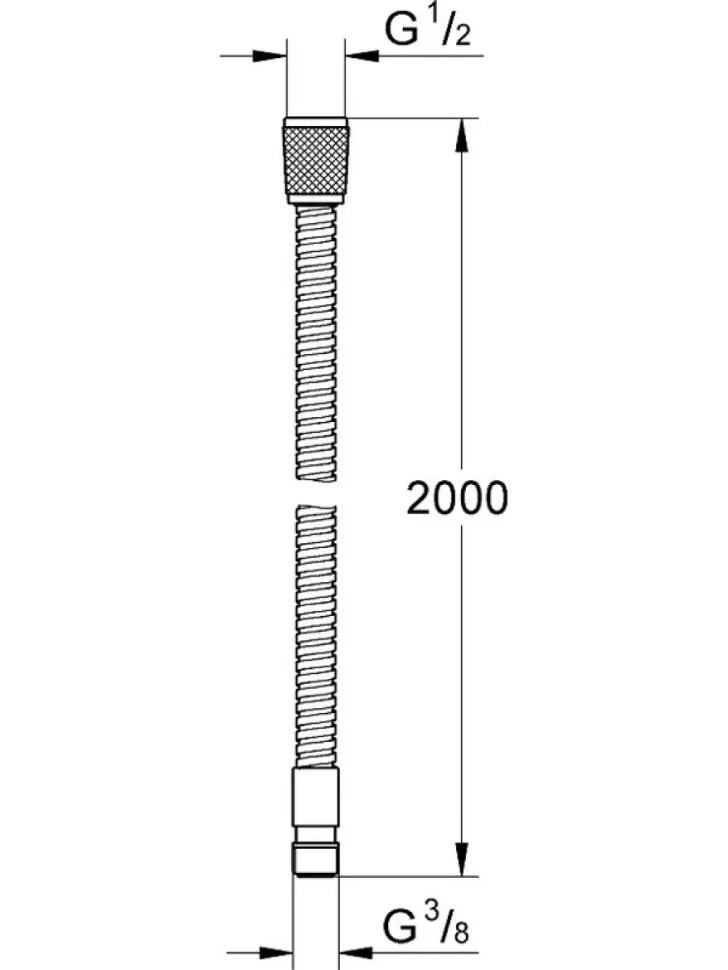 Душевой шланг Grohe 28158001 хром
