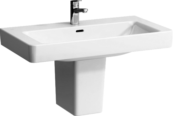 Раковина Laufen Pro S 8.1396.5.000.104.1 85 прямоугольная, с полупьедесталом