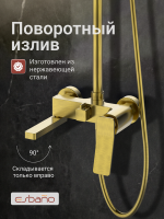 Душевая стойка Esbano ESDSGEMI-DSSG золото