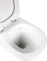 Комплект Унитаз подвесной BOND Oval F01-10 безободковый, с микролифтом, белый + Инсталляция AlcaPlast AM101/1120-4:1 RU M571-0001 кнопка смыва хром