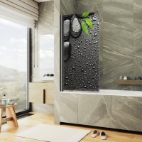 Шторка на ванну Maybahglass MGV-929-ФП006-6 70 см, профиль черный
