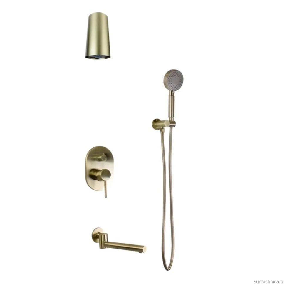 Душевой комплект Bronze de Luxe Scandi 14582-501BR бронза