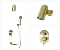 Душевой комплект Bronze de Luxe Scandi 14582-501BR бронза