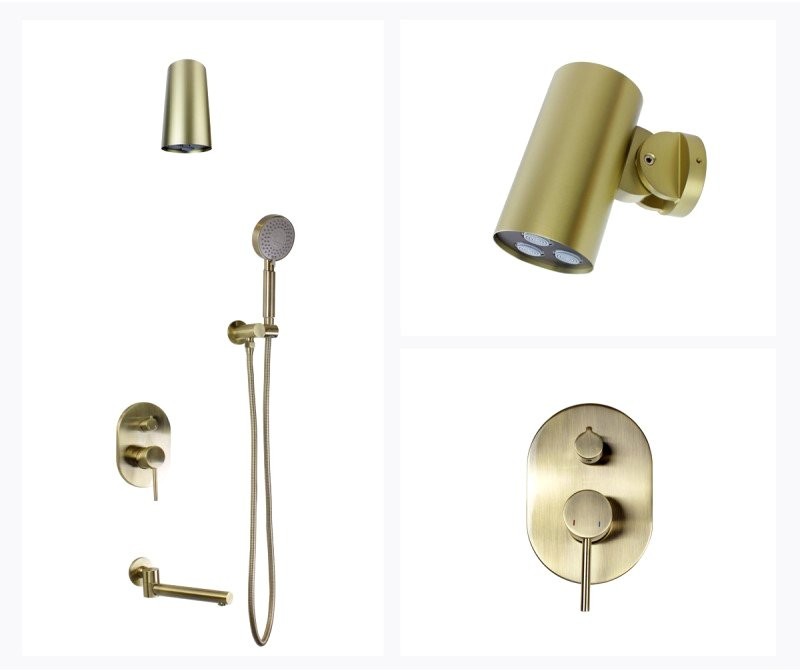 Душевой комплект Bronze de Luxe Scandi 14582-501BR бронза