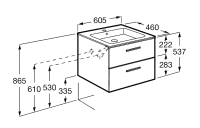 Мебель для ванной комнаты Roca Victoria 60 городской дуб