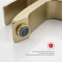 Смеситель для раковины Raglo R01.10.03, золотой сатин Смеситель для раковины Raglo R01.10.03, золотой сатин